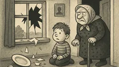 Joks: Vecmāmiņa ierauga saplēstu logu