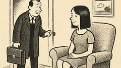 Joks: Tēvs atnāk mājās pēc darba...