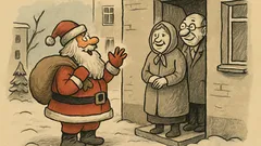 Joks: Ho, ho, ho! Redzējāt brūnu ziemeļbriedi?