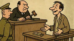 Joks: Tiesnesis saka apsūdzētajam par dīvainu sodu