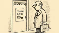 Joks: Uzraksts universitātē — eksāmens nenotiks