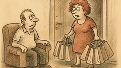 Joks: Sieva pārnāk ar desmit maisiem...