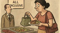 Anekdots: Rumāniete all inclusive zviedru galdā