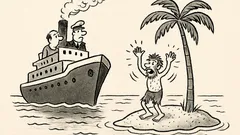 Joks: Kapteinis pamana vīru uz saliņas