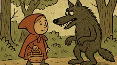 Anekdots: Sarkangalvīte pastaigājas pa mežu...