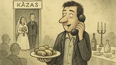 Anekdots: – Halo, kur tu esi?