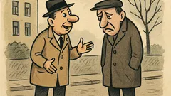 Anekdote: Satiekas divi draugi...