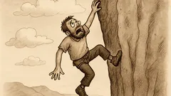 Anekdots: Alpīnists karājas virs bezdibeņa...