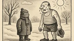 Joks: Par laimi, ziemā ir silts...