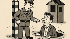 Joks: Pie robežas prasa vārdu, uzvārdu