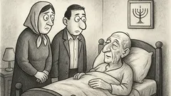 Joks: Mirst vecs ebrejs, apkārt sapulcējušies visi radi