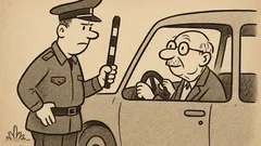 Joks: Policists aptur šoferi par ātrumu...