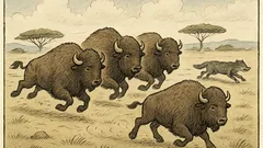 Anekdote: Bizoņu bars skrien tik ātri