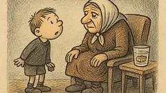 Joks: Mazdēliņš prasa vecmāmiņai: tev zobi ir?