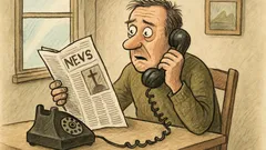 Anekdots: Vīrietis atver avīzi… un sastingst