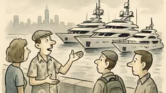 Anekdote: Manhetenas gids rāda jahtas tūristiem