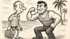 Joks: Kūrortā atpūtnieks prasa par klimatu