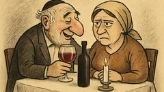 Joks: Vecs ebrejs sabatā krietni nobaudījis vīnu...