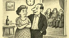 Joks: Mīļais, viesi vēl pēc pusnakts...