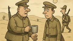 Joks: Iet pa tuksnesi armijnieki, majors saka