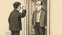 Joks: Pie durvīm klauvē — vai Rabinovičs te dzīvo