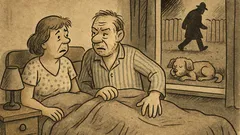 Joks: Jāni, mosties—pagalmā kāds staigā!