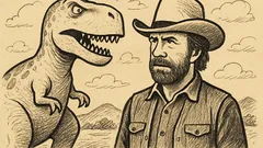 Joks: Dinozauri vienreiz ne tā paskatījās uz Čaku