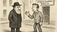 Joks: Ābramam pretī nāk jaunietis...