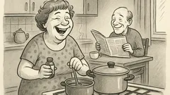 Joks: Vakar mīļotais mani nosauca par večiņu…