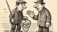 Anekdots: Tu noķēri zelta zivtiņu?