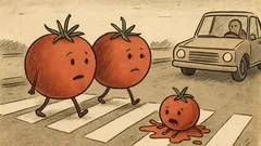 Joks: bija divi lieli tomāti un tomātiņš