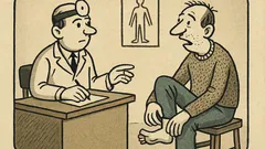 Joks: Dakter, man niez starp kāju pirkstiem