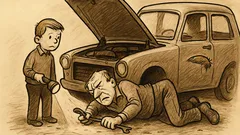 Joks: Vai jūsu tētis arī neko nesalaboja?