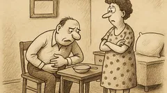 Joks: Dārgā, man sāp vēders…