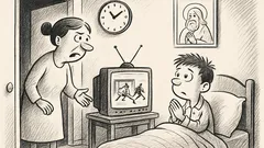 Anekdote: Dēliņ, beidz skatīties hokeju!