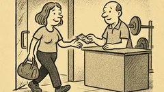 Anekdote: Mana draudzene iet uz sporta zāli...