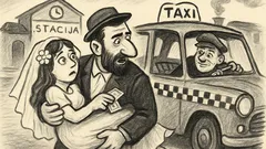 Joks: Moiša nozog sirdspuķīti un brauc taksī