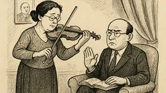Joks: Sieva spēlē vijoli, vīrs…