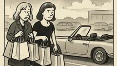 Joks: Divas blondīnes atnāk stāvvietā un