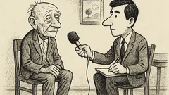 Joks: Vecs vīrs dod interviju…
