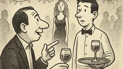 Anekdote: Ballītē vīrietis uzrunā viesmīli