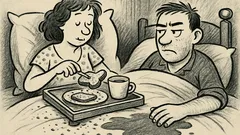 Anekdots: Brokastis gultā smuki tikai filmās