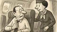 Anekdots: Stjuarte satrauktam pasažierim jautā: vai lidojis?