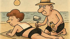 Joks: Kāds vīrs ar sievu jūrmalā…