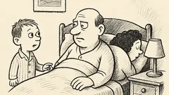 Joks: Papiņ, es vēlos tevi sabučot pirms gulētiešanas