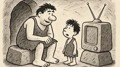 Joks: – Tēti, ko nozīmē akmens laikmets?