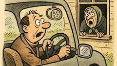 Anekdots: Kāpēc stūre ir šķība?