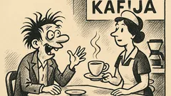 Anekdots: – Vienu kafiju, lūdzu! Traku?