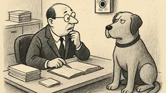 Joks: Grāmatvedībā jautā par suņu barības izdevumiem