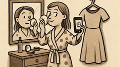 Anekdots: Sievietes rīts — 30 minūtes grims...